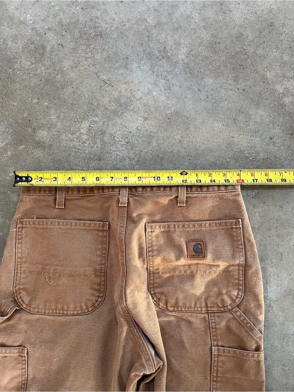 Carhartt khaki Men's Duck Carpenter Pants - Picture 4 of 7